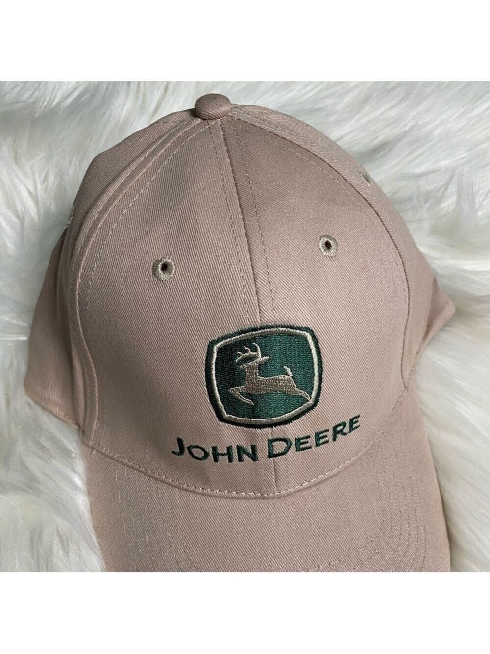 Vintage John Deere tan adjustable hat